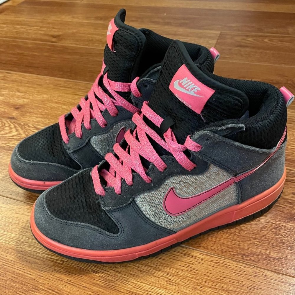 Nike Dunk High Black Silver Sequin 8